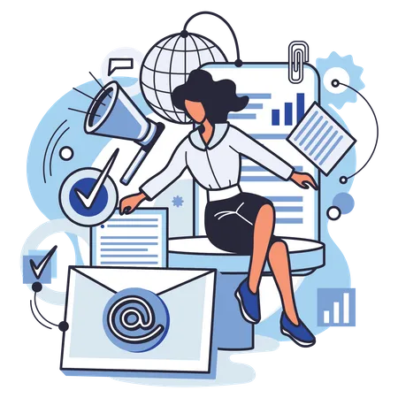 E-Mail Marketing  Illustration