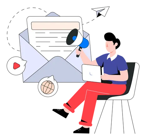 E-Mail Marketing  Illustration