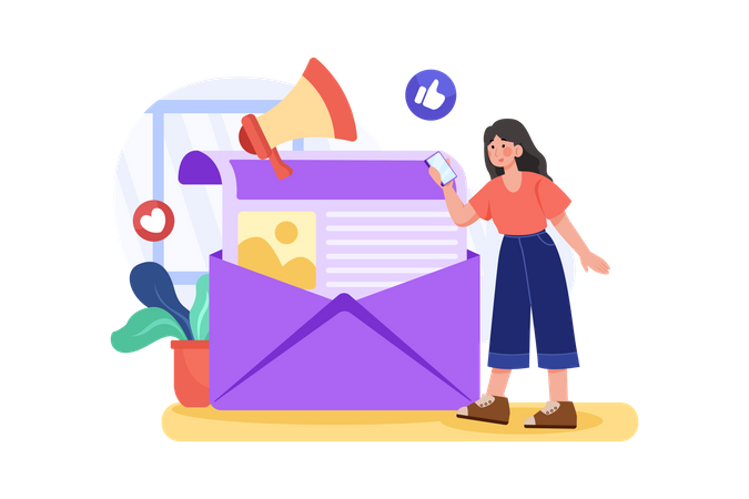 E-Mail Marketing  Illustration