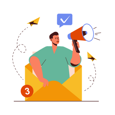 E-Mail Marketing  Illustration