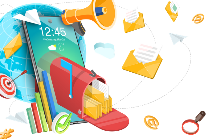 E-mail Marketing  Illustration