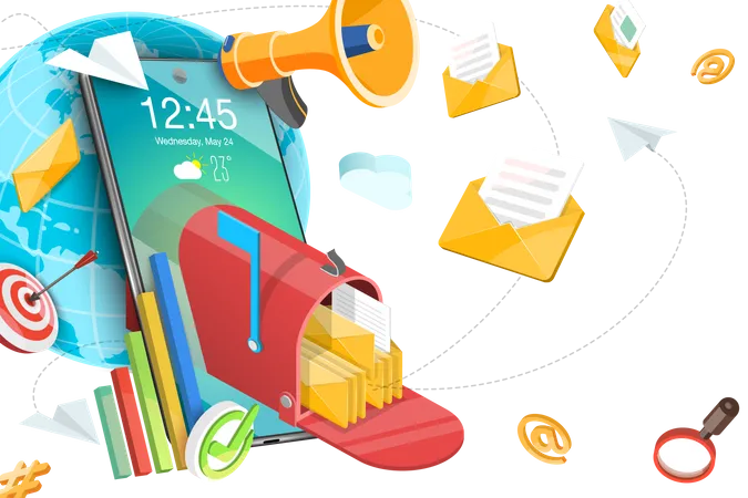 E-mail Marketing  Illustration