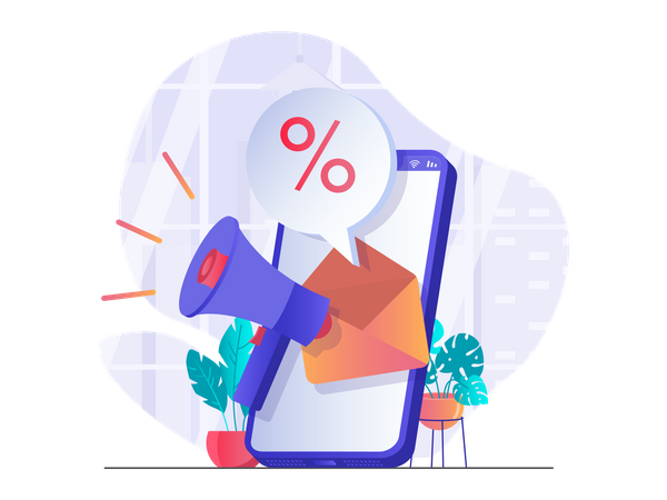 E-mail marketing  Illustration