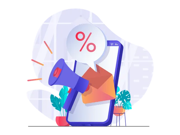 E-mail marketing  Illustration