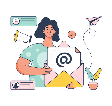 E Mail Marketing  Illustration