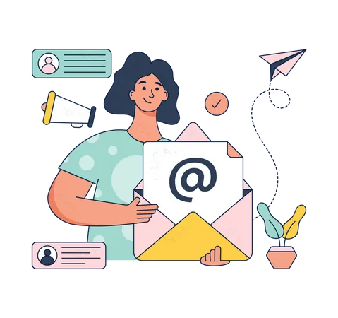 E Mail Marketing  Illustration