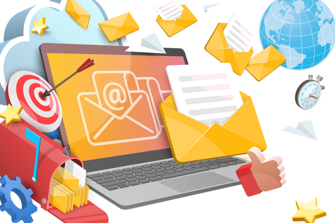 E-mail Marketing  Illustration