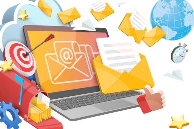 E-mail Marketing  Illustration