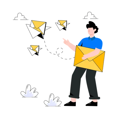 E-mail Marketing  Illustration