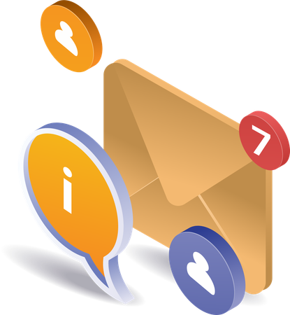 Dados de informações de marketing por e-mail  Illustration