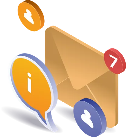 Dados de informações de marketing por e-mail  Illustration