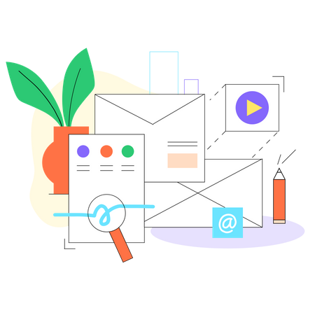 E-mail newsletter  Illustration