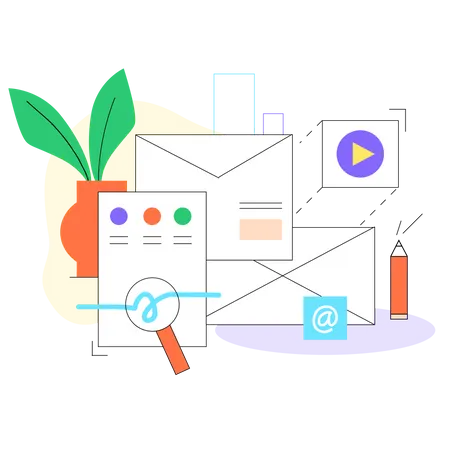 E-mail newsletter  Illustration