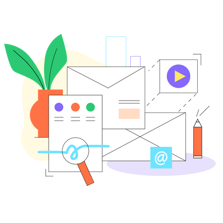 E-mail newsletter  Illustration