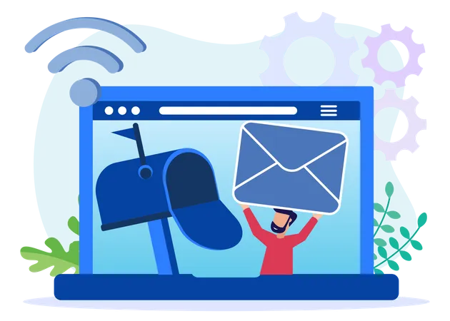 Email recebido  Ilustração