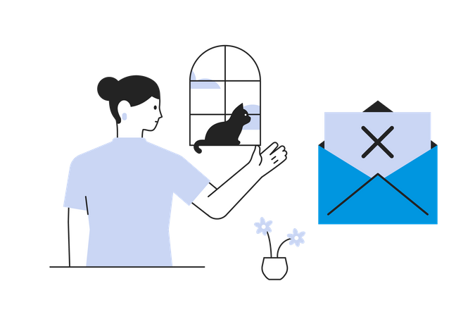 E-mail rejeitado  Illustration