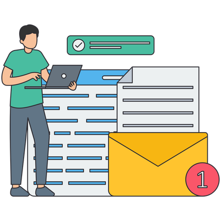 E-Mail-Verifizierung  Illustration