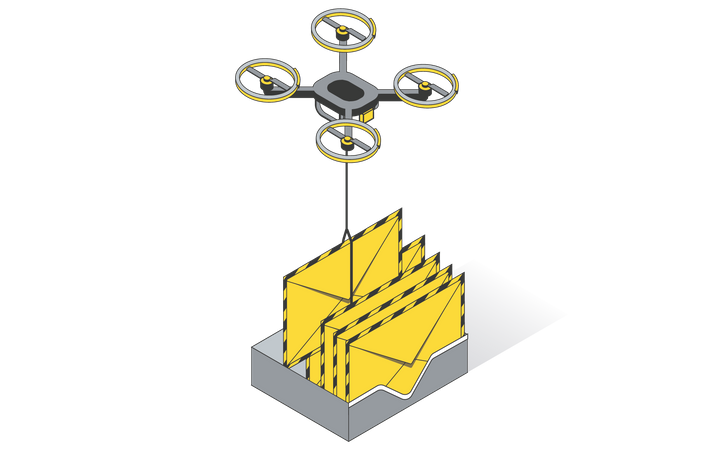 E-Mail-Zustellung  Illustration