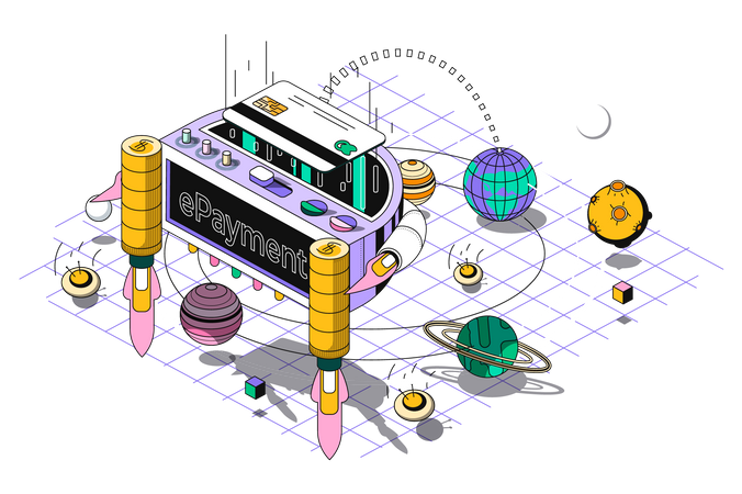 Paiement électronique  Illustration