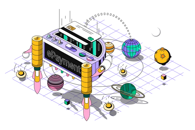 Paiement électronique  Illustration