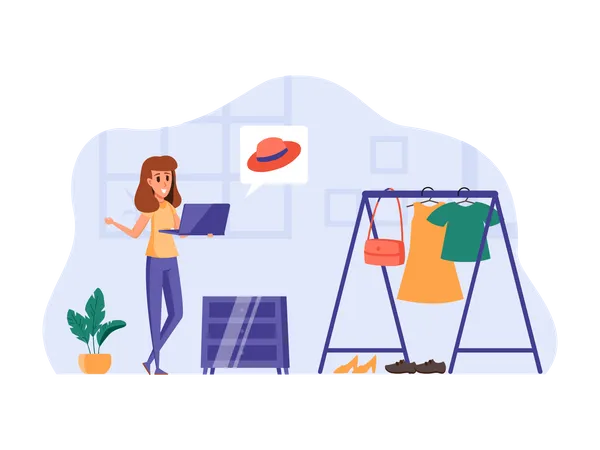 E Shopping  Illustration