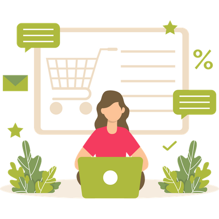 E-Shopping  Illustration