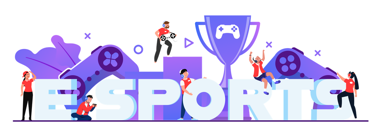 E sports competition  Illustration