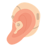 illustration for ear hearing aid machine
