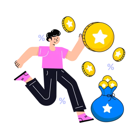 Earn Points  Illustration