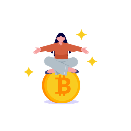 Earning Bitcoin  イラスト
