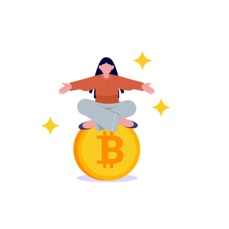 Cryptocurrency Without Face Character Illustration You Can Use It For Websites And For Different Mobile Application イラスト