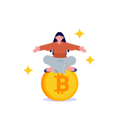 Earning Bitcoin  Illustration