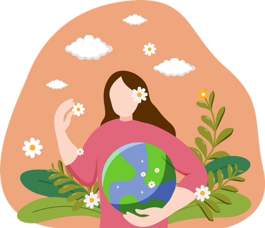 Earth day Illustration