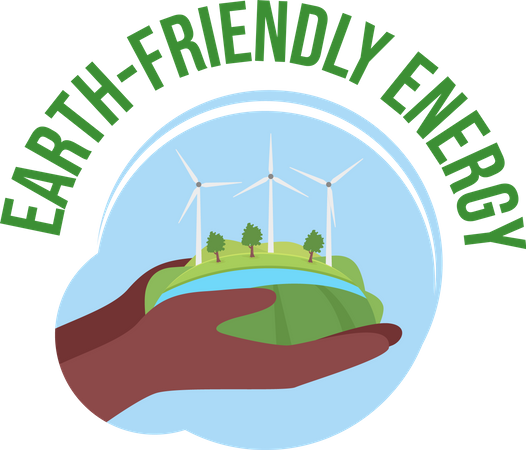 Earth-friendly energy  Illustration