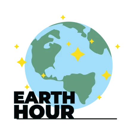 Earth hour  Illustration