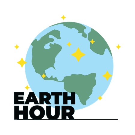 Earth hour  Illustration