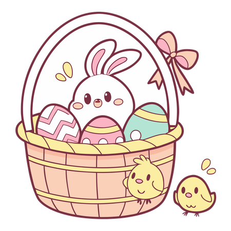 Easter Basket  Illustration