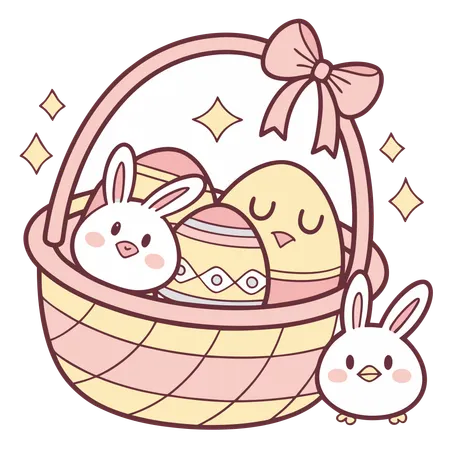 Easter Basket  Illustration