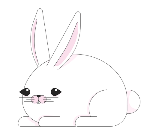 Easter bunny  Illustration