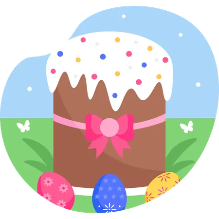 Easter cake  Illustration