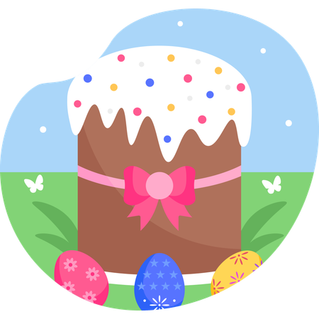 Easter cake  Illustration