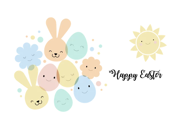 Easter card  Illustration