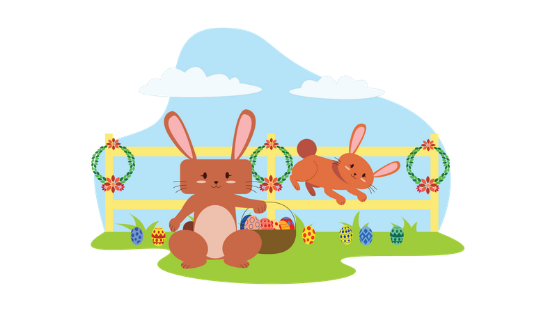 Easter Celebration  Illustration