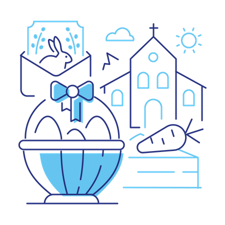 Easter day  Illustration
