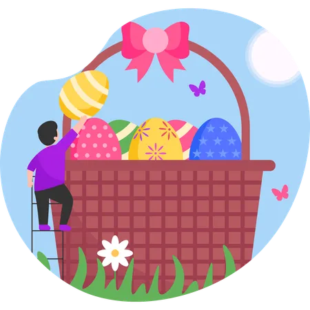 Easter eggs  Illustration
