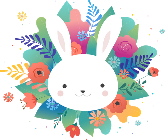 Easter greeting card  Illustration