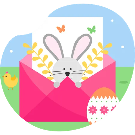 Easter mail  Illustration
