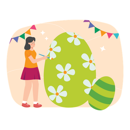 Easter Painting Easter Egg  Illustration
