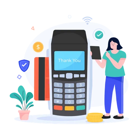 Easy Payment  Illustration