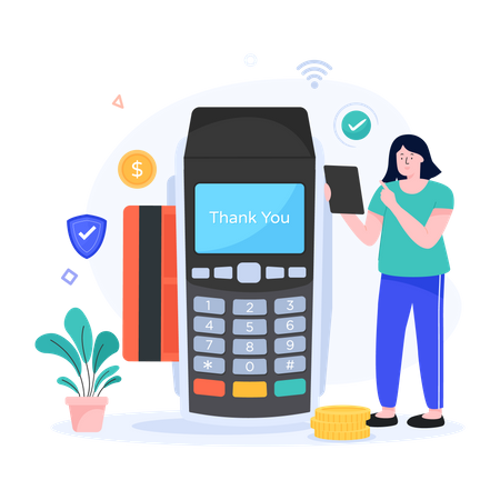 Easy Payment  Illustration